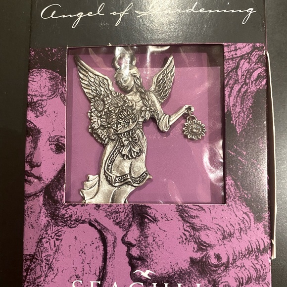 BRAND NEW CONDITION VINTAGE 90’s SEAGULL FINE PEWTER ANGEL ORNAMENT COLLECTION - Picture 10 of 11